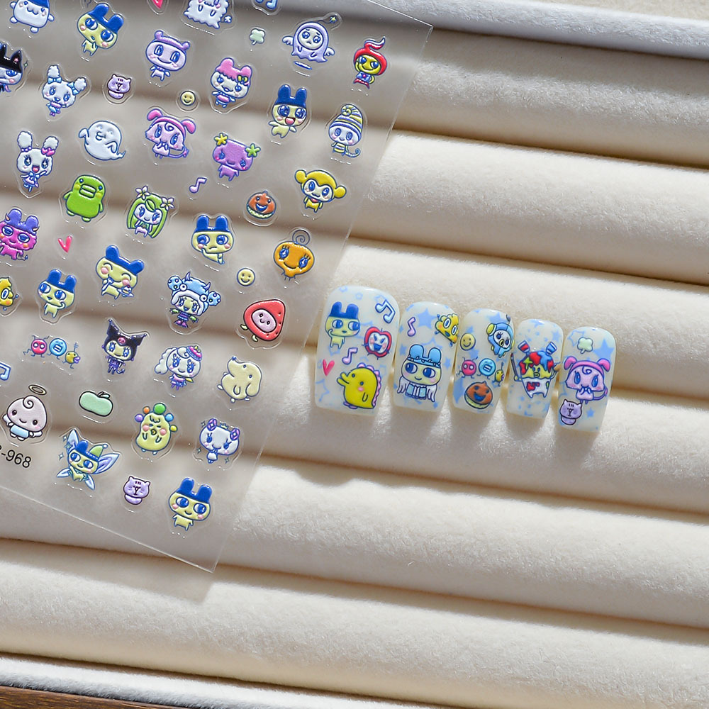 Bandai Model Tamagotchi - New Tamagotchi Mametchi Kuchipatchi Nail Stickers