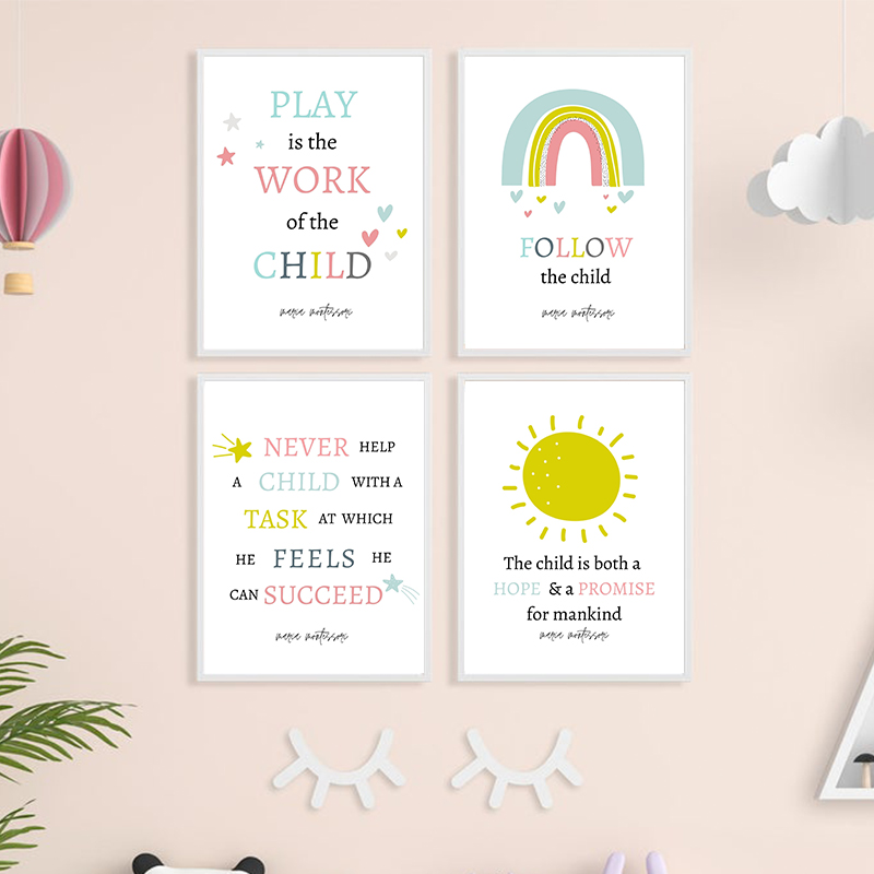 Kids Educational Posters - Chơi Là Công Việc Của Một