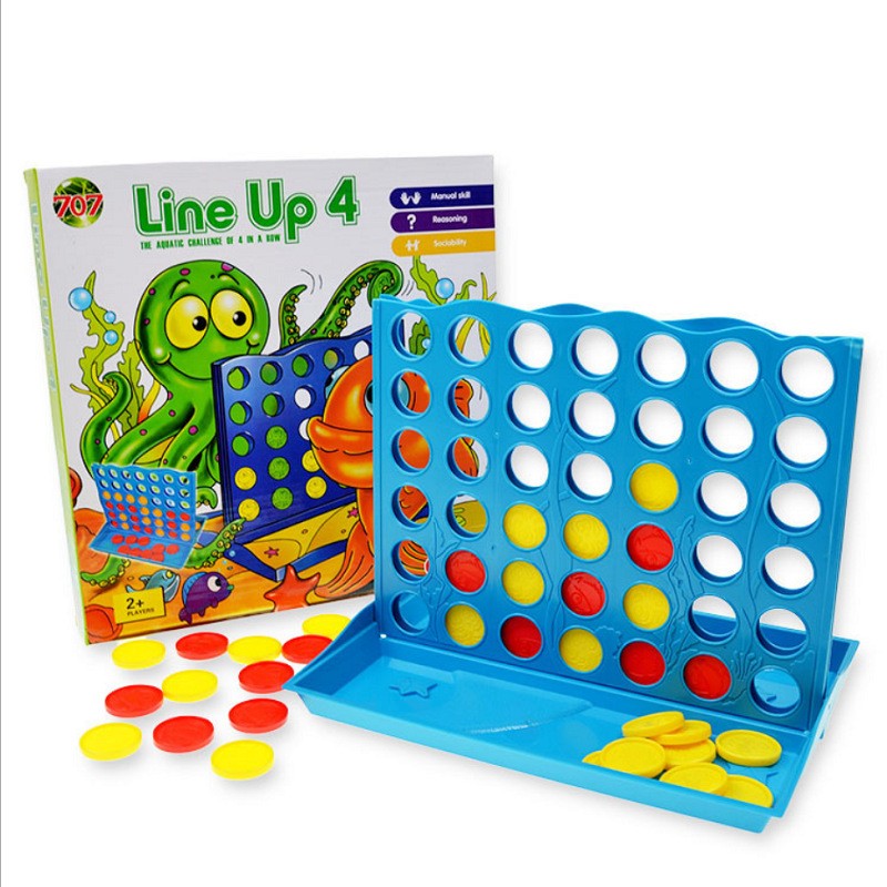 Kids Education Board - 3D Four-in-a-Row Board Game for Kids