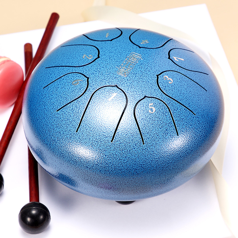 Kids Education Shows - 6 Inch Steel Tongue Drum Multi‑Color
