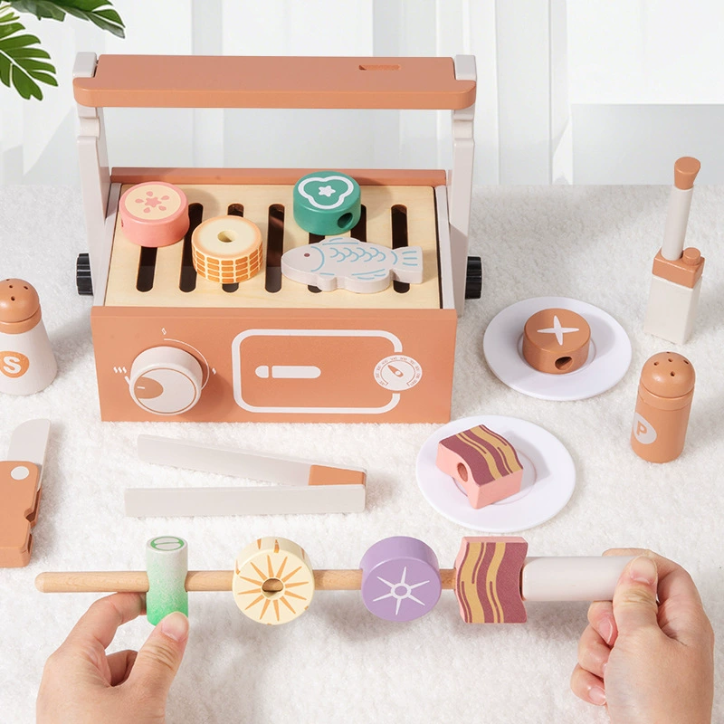 Wooden Pretend Play BBQ Grill  - đánh giá và giá Kids Without Education