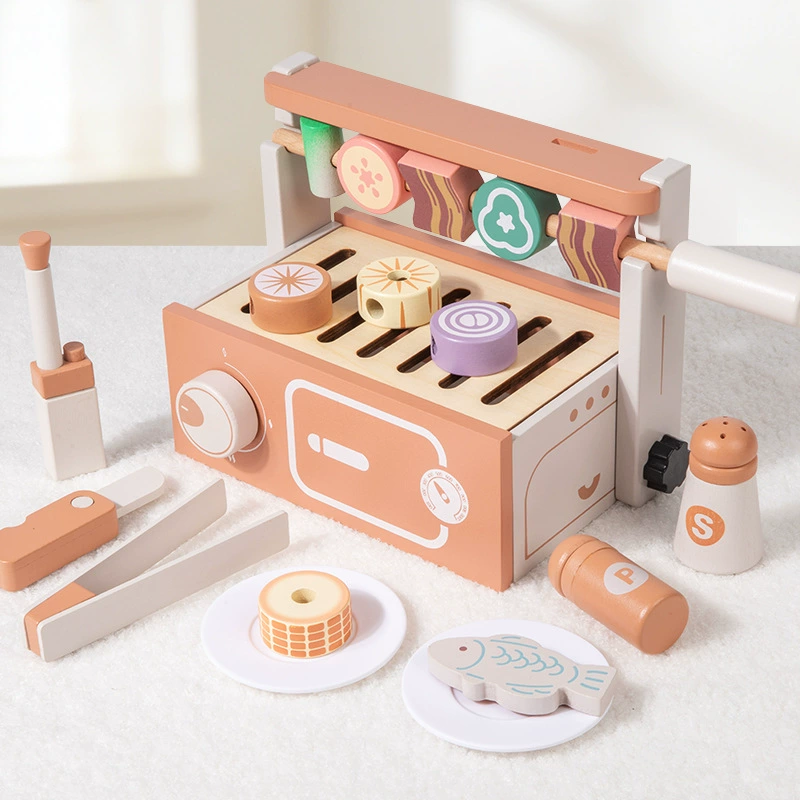 Wooden Pretend Play BBQ Grill  - đánh giá và giá Kids Without Education