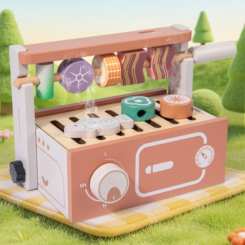 Wooden Pretend Play BBQ Grill  - đánh giá và giá Kids Without Education