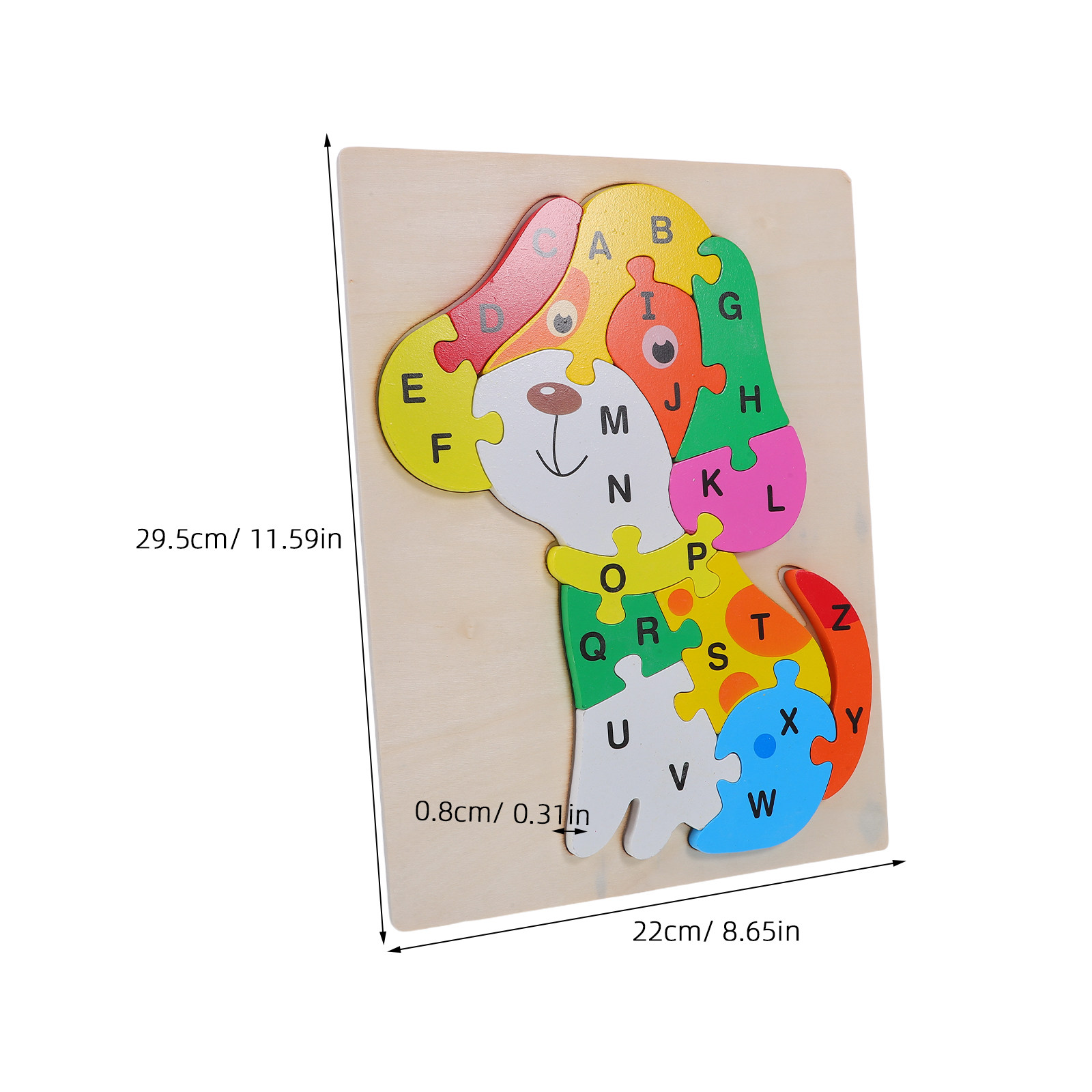 1Set Kids Alphabet Puzzle Wood - đánh giá và giá Abc Kids Early Education