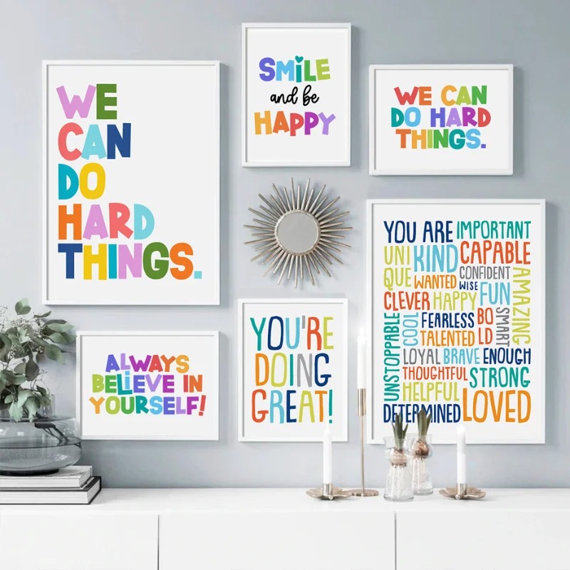 Positive Kid Classroom Wall Pi - đánh giá và giá Kids Educational Posters