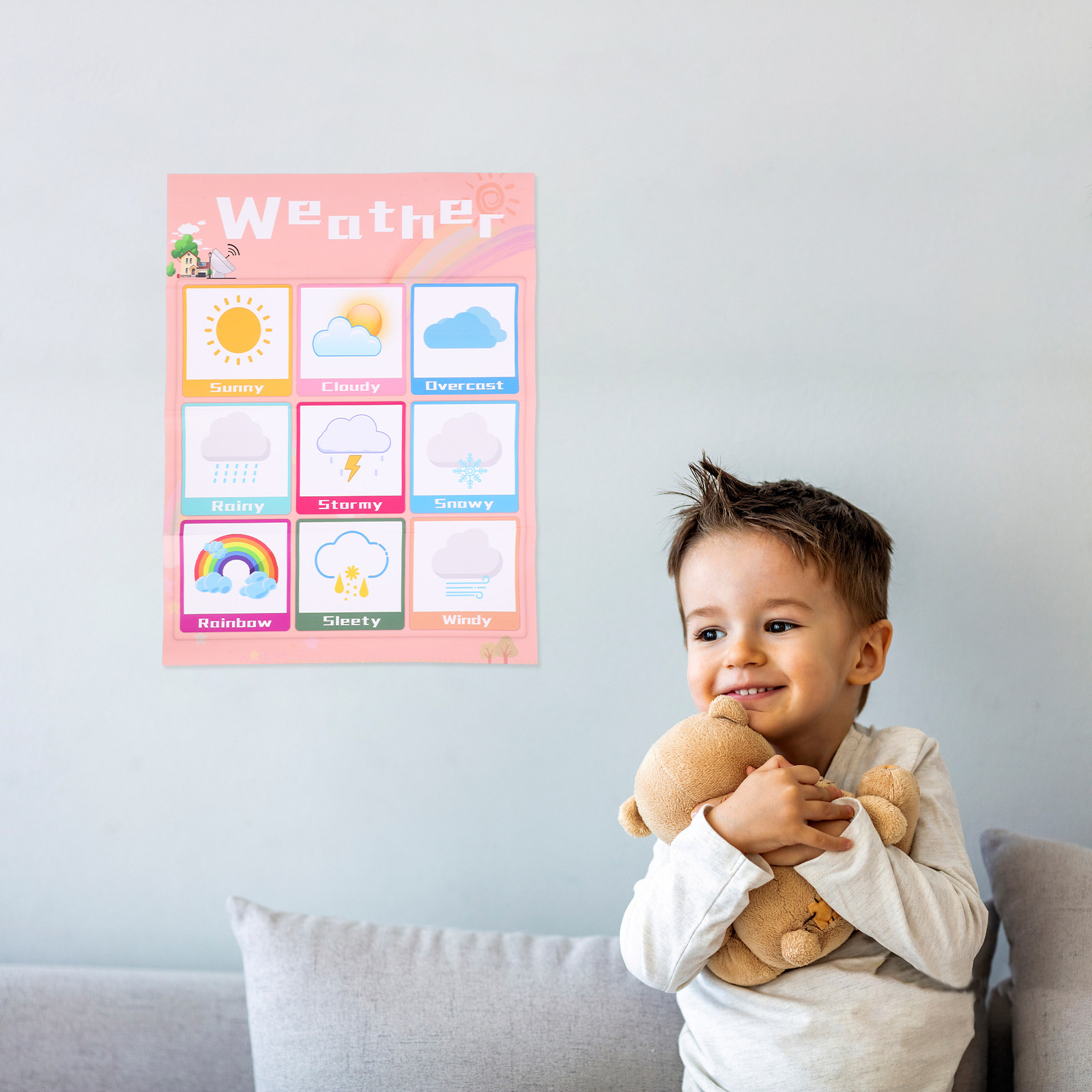 1Pcs Quality English Hanging E - đánh giá và giá Kids Educational Posters