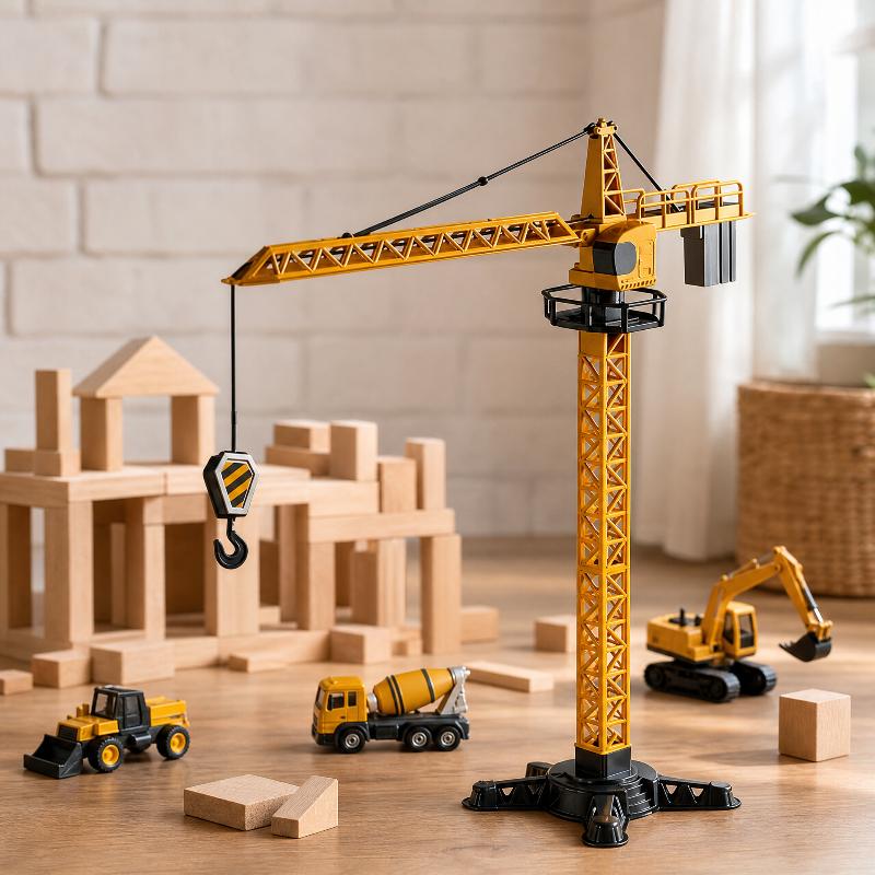 Tower Crane Toy Simulated Cons - đánh giá và giá Kids Educational Game