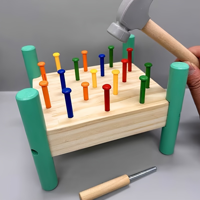 Wooden Double Sides Pegboard T - đánh giá và giá Kids Education Table