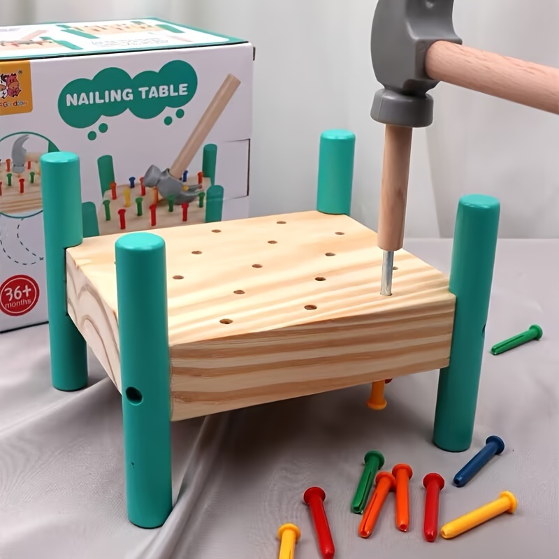 Wooden Double Sides Pegboard T - đánh giá và giá Kids Education Table