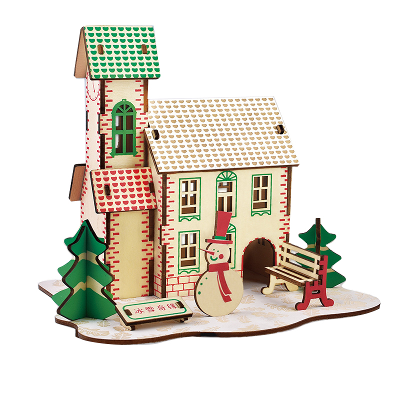 3D Jigsaw Wood Puzzle Building - đánh giá và giá Kids Without Education