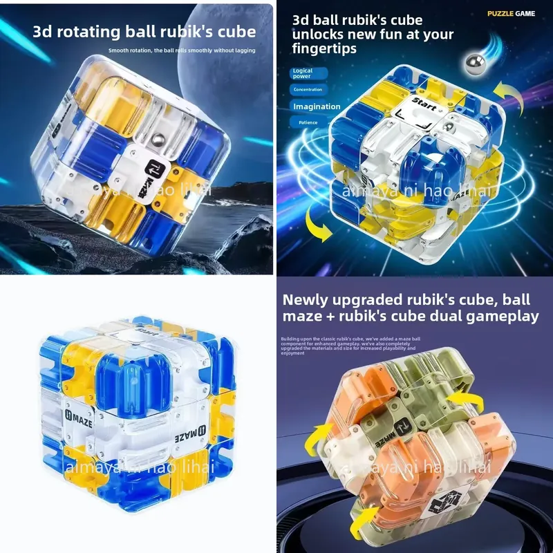3D Ball Maze Cube Magic Puzzle - đánh giá và giá Kids Educational Game