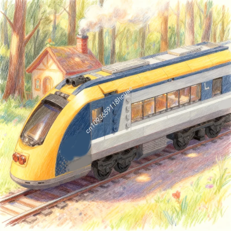 268pcs MOC Passenger Train Cab - đánh giá và giá Lego Set City