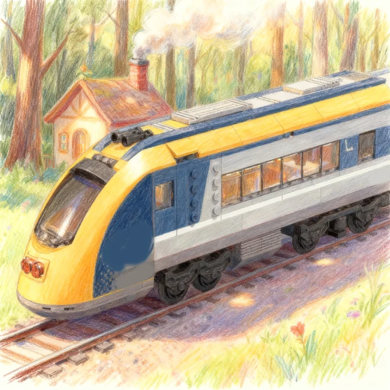 268pcs MOC Passenger Train Cab - đánh giá và giá Lego Set City