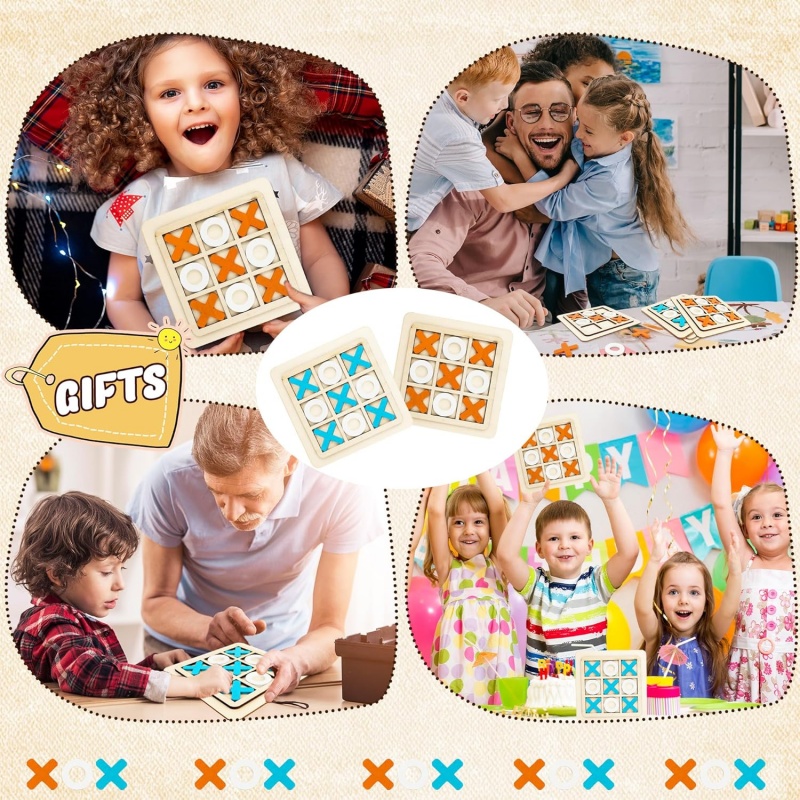 Wooden Tic Tac Toe Games Puzzl - đánh giá và giá Kids Education Table