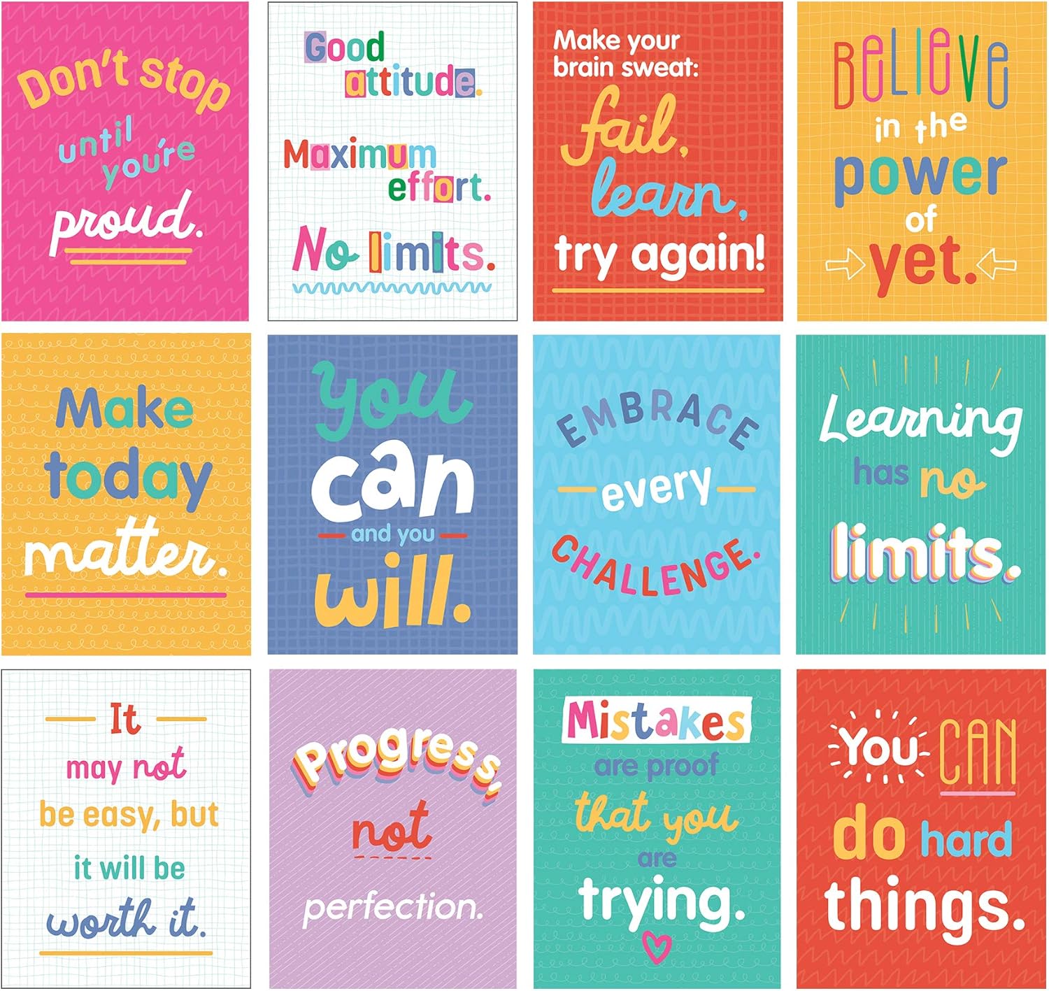 Educational Growth Mindset Pos - đánh giá và giá Kids Educational Posters