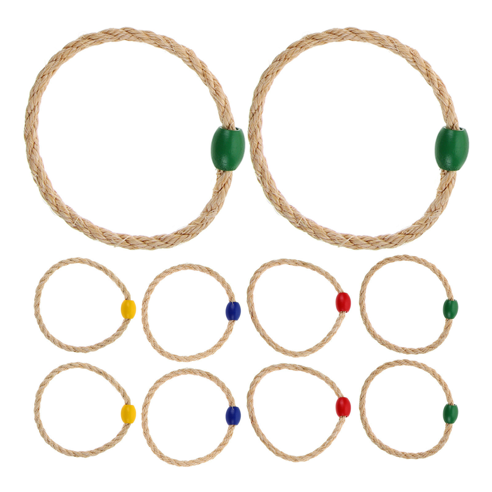 10Pcs Wooden Style Twine Ring  - đánh giá và giá Kids Educational Game
