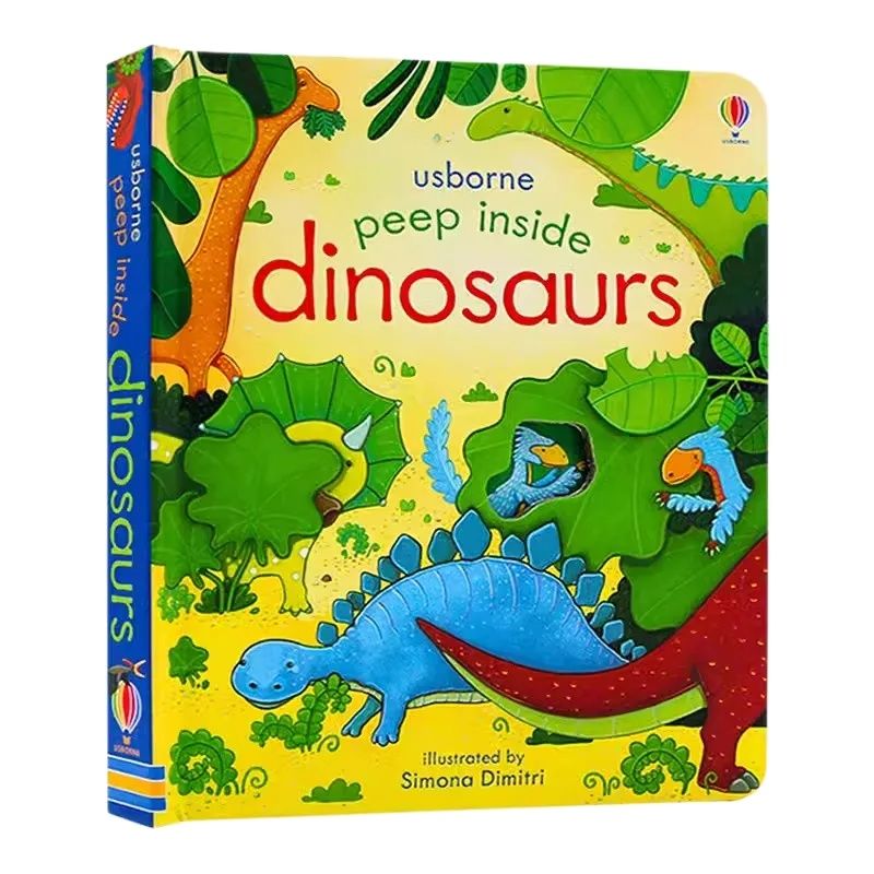 Usborne Peep Inside Dinosaurs  - đánh giá và giá Kids Education Board