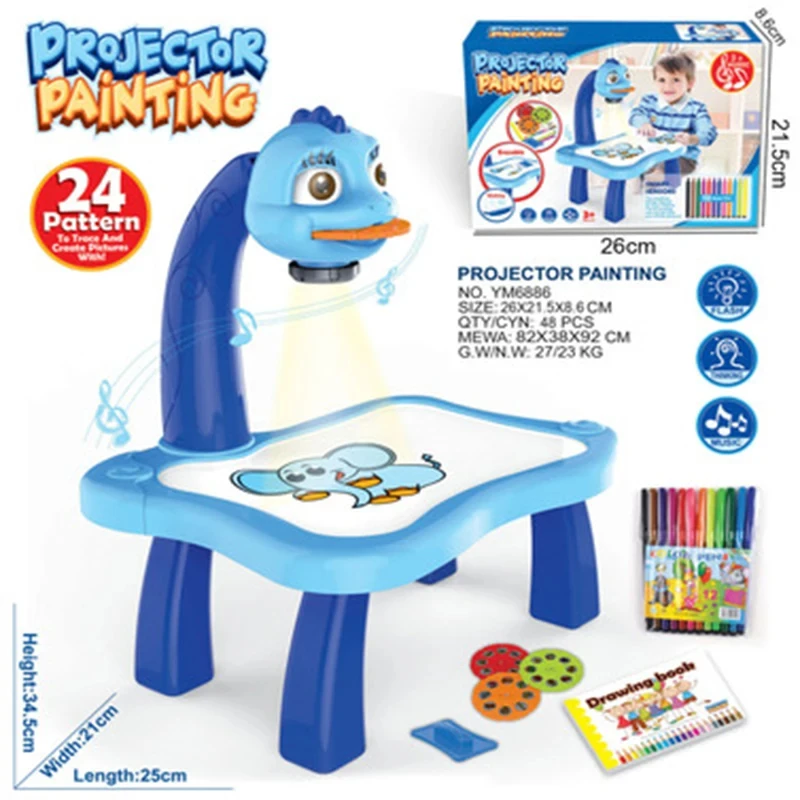 Children LED  Projector Art  D - đánh giá và giá Kids Education Table