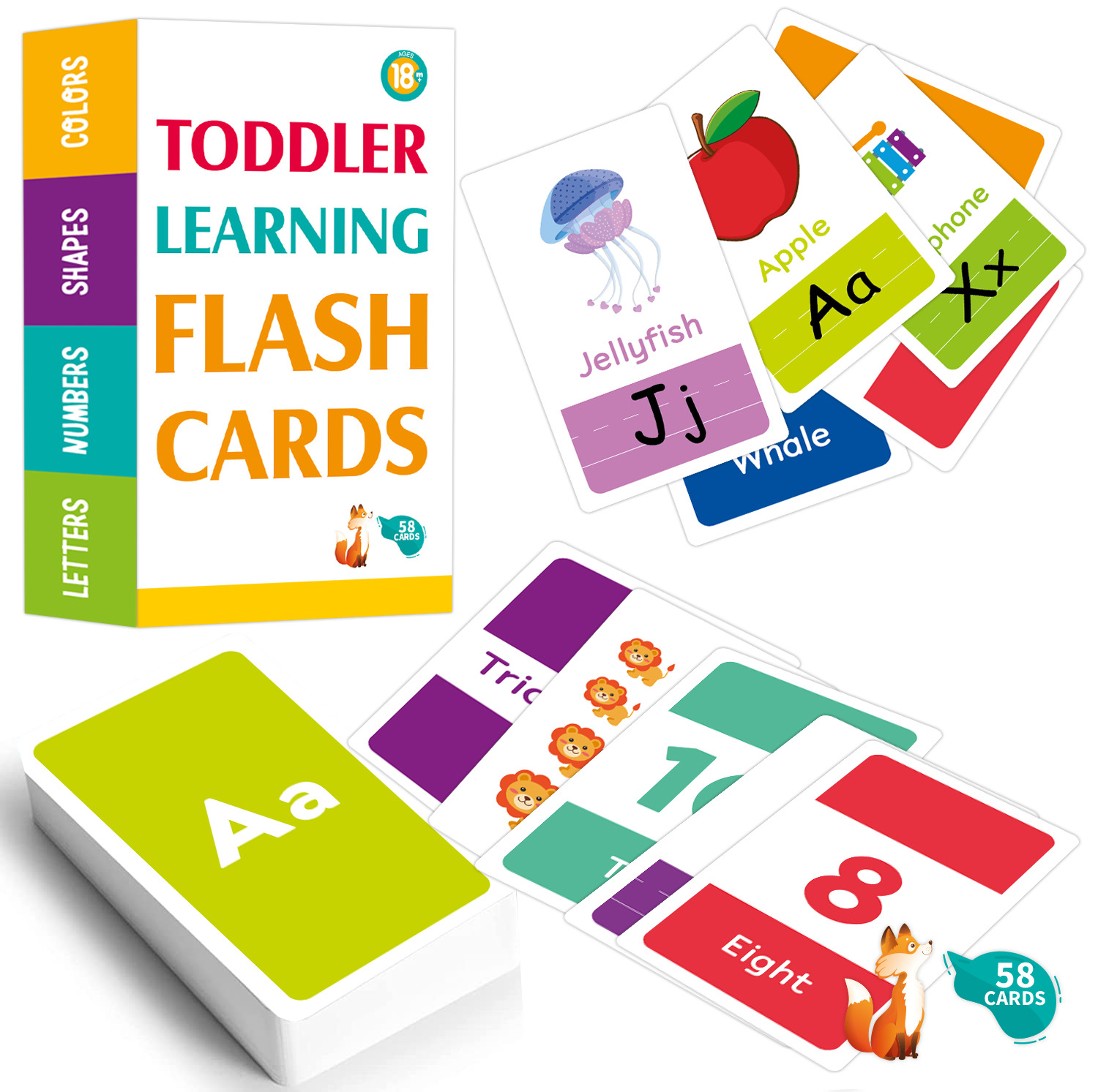 58PCS ABC Alphabet Flashcards  - đánh giá và giá Abc Kids Early Education