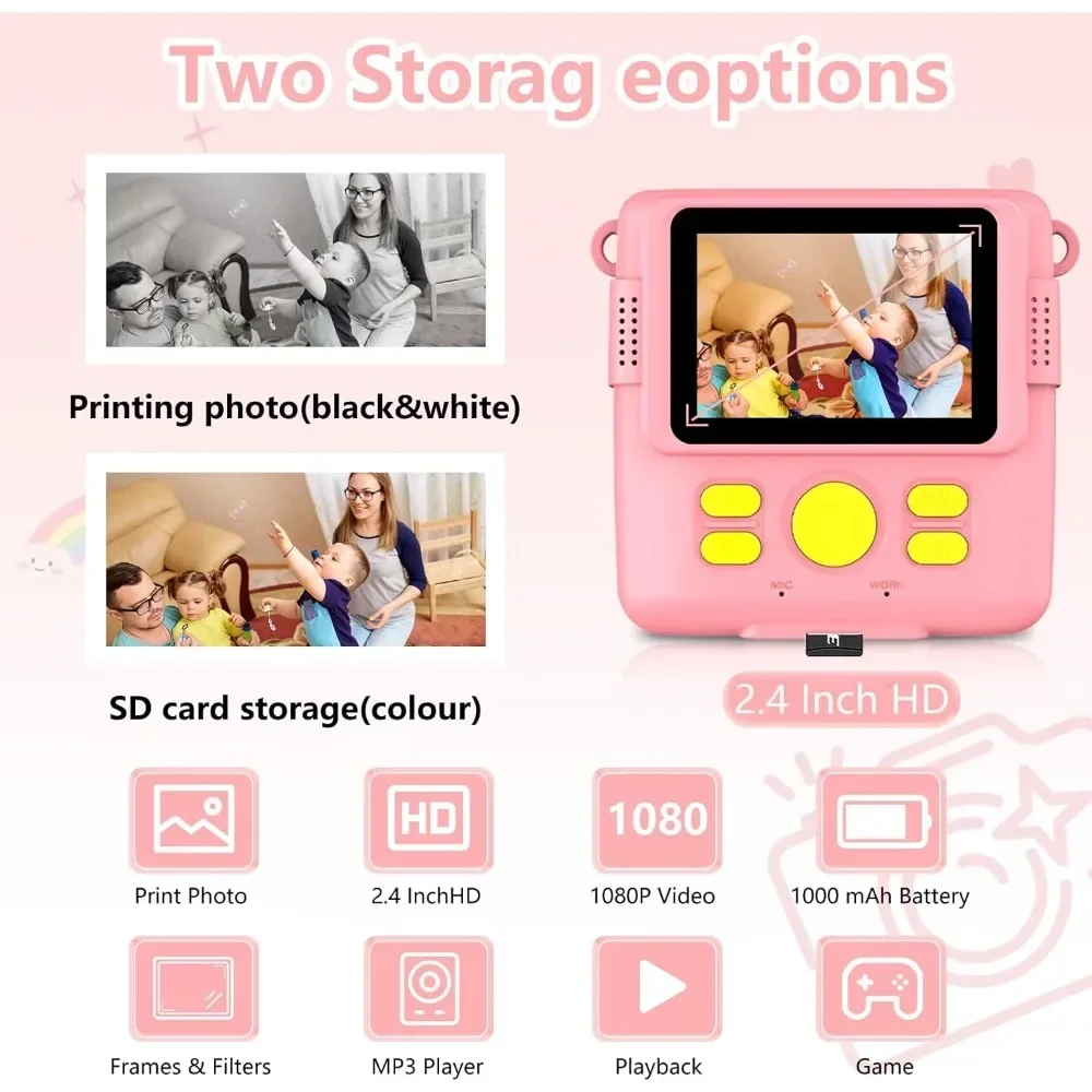 Instant Print Camera for Kids, - đánh giá và giá Kids Education Free App
