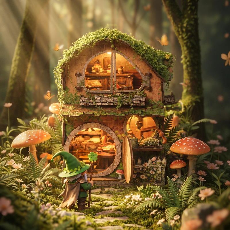 Green Vine Covered Cottage 3D  - đánh giá và giá Kids Without Education