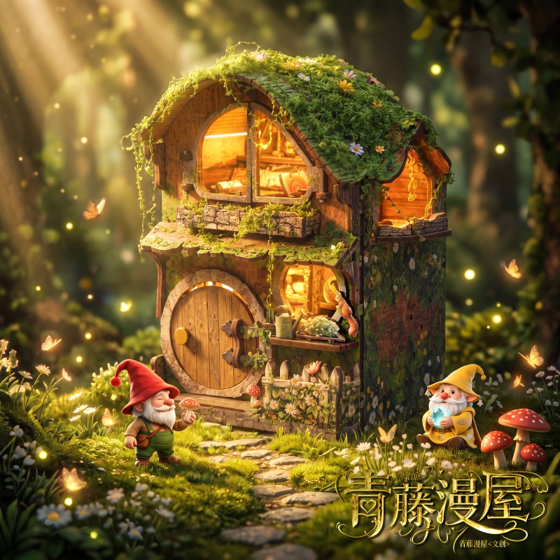 Green Vine Covered Cottage 3D  - đánh giá và giá Kids Without Education