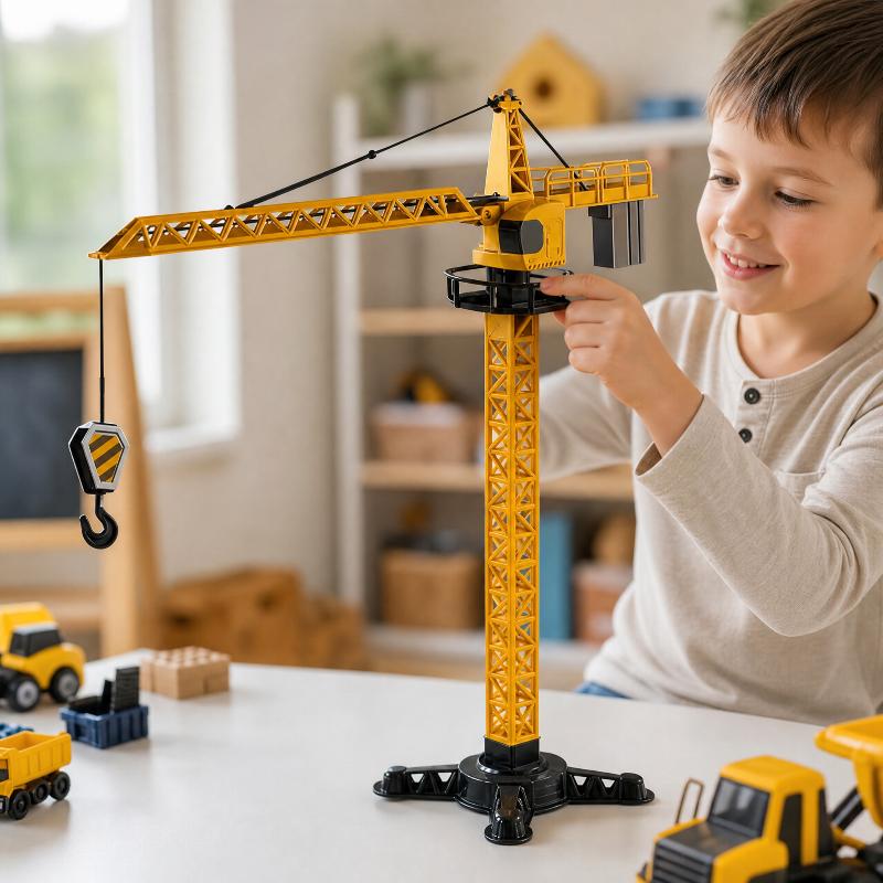 Tower Crane Toy Simulated Cons - đánh giá và giá Kids Educational Game
