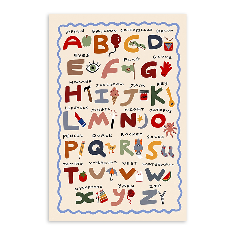 Kids Alphabet ABC Poster Carto - đánh giá và giá Kids Educational Posters
