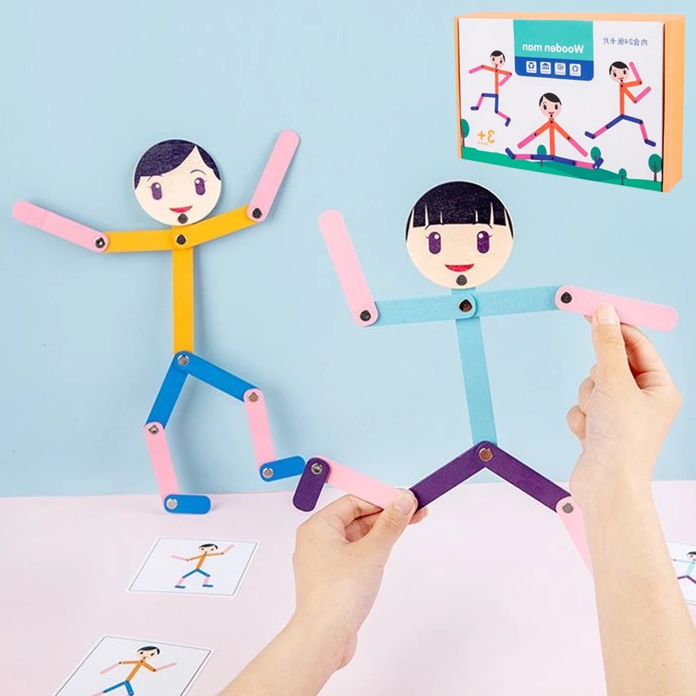 Sport Wooden Man Material DIY  - đánh giá và giá Kids Education Board
