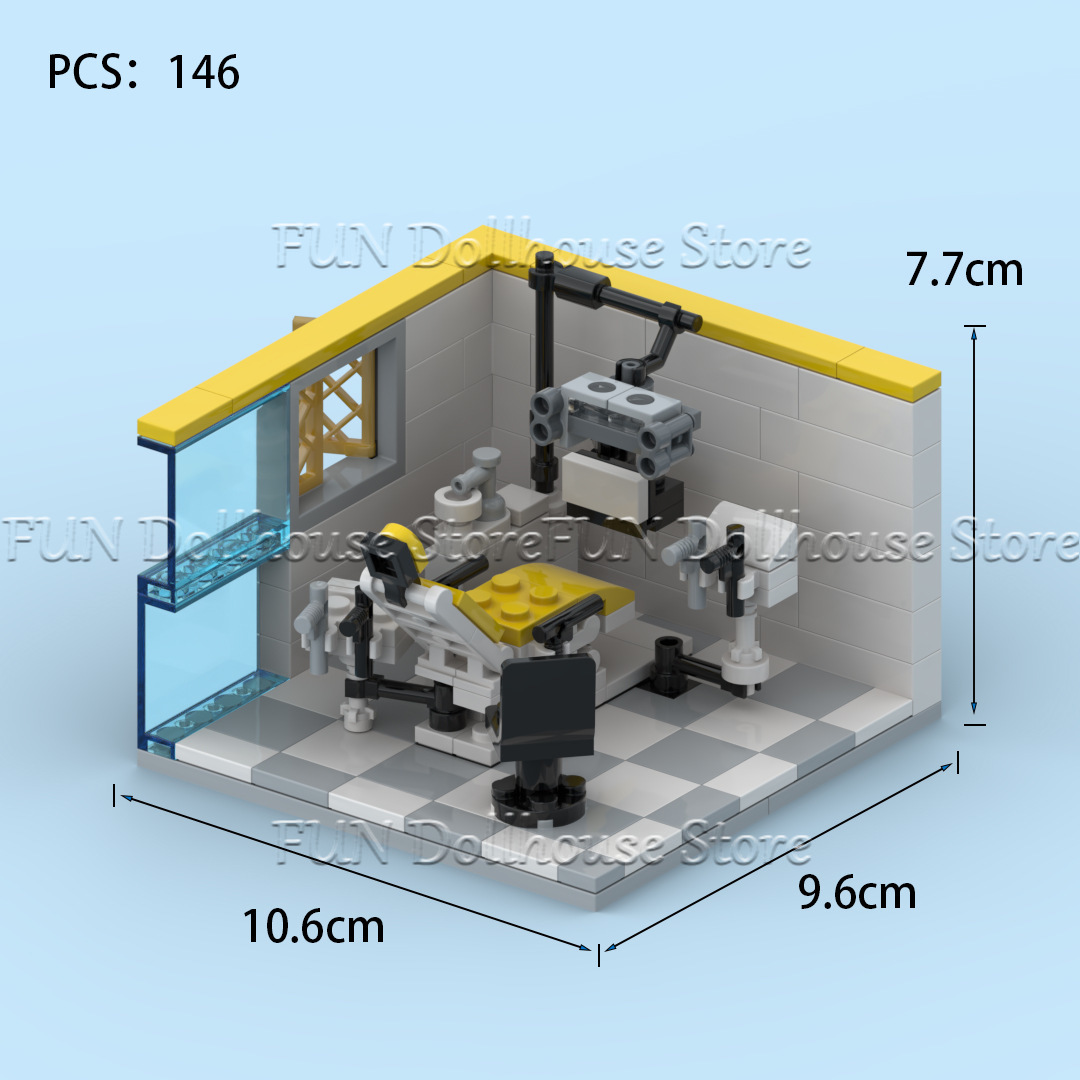 MOC City Street Hospital Denta - đánh giá và giá Lego Set City